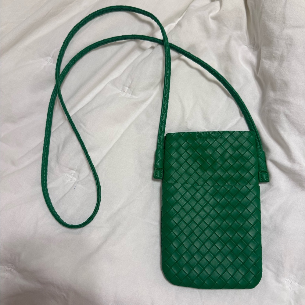 Old Navy Emerald Mini Woven Bag